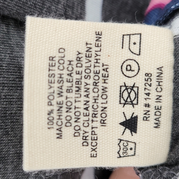 Simply Sothern Dress Pineapple Striped Print Ruffle Hem & Sleeves Relaxed Fit - Picture 8 of 9